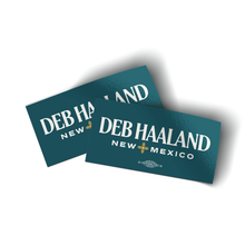Load image into Gallery viewer, Deb Haaland (4" x 2" Vinyl Sticker -- Pack of Two!)