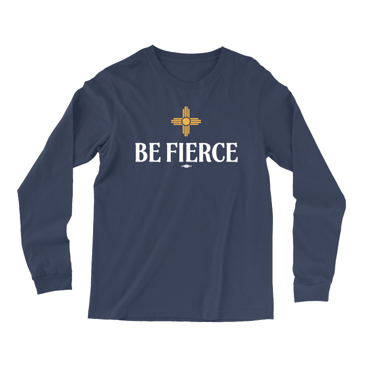Be Fierce (Navy Long-Sleeve Tee)