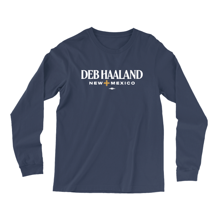 Deb Haaland (Navy Long-Sleeve Tee)