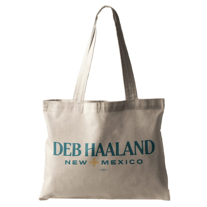 Deb Haaland (Natural Canvas Tote)